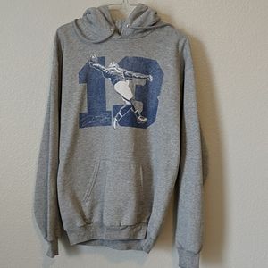 Grey hoodie football